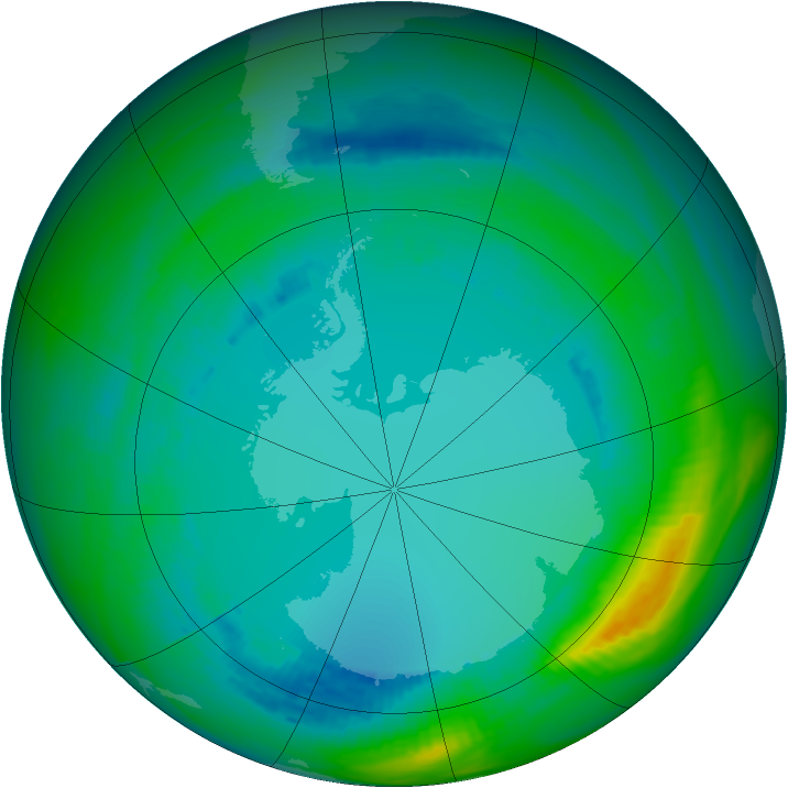 Ozone Map 1991-08-04